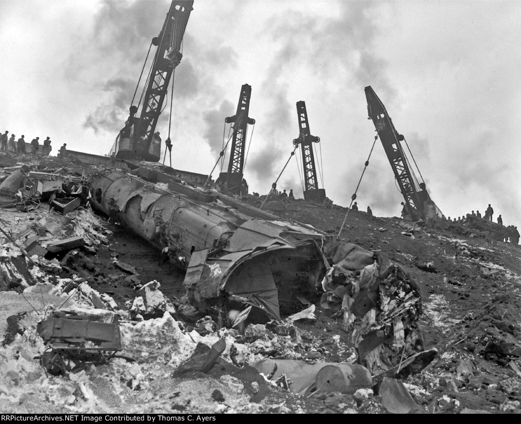 PRR "Red Arrow" Wreck, Recovery, #9 of 14, 1947